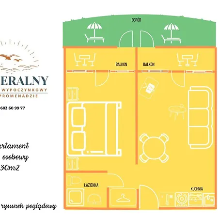 Kameralny Przy Promenadzie - Domki, Apartamenty,